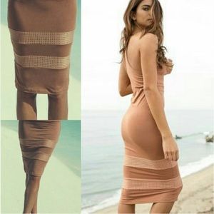 ACACIA Honolulu Dress Tan Nude M